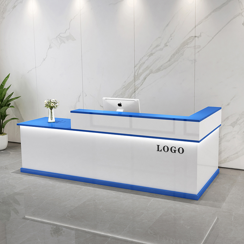Office Furniture Usa - Meja Resepsionis Mewah Gaya Industrial Custom