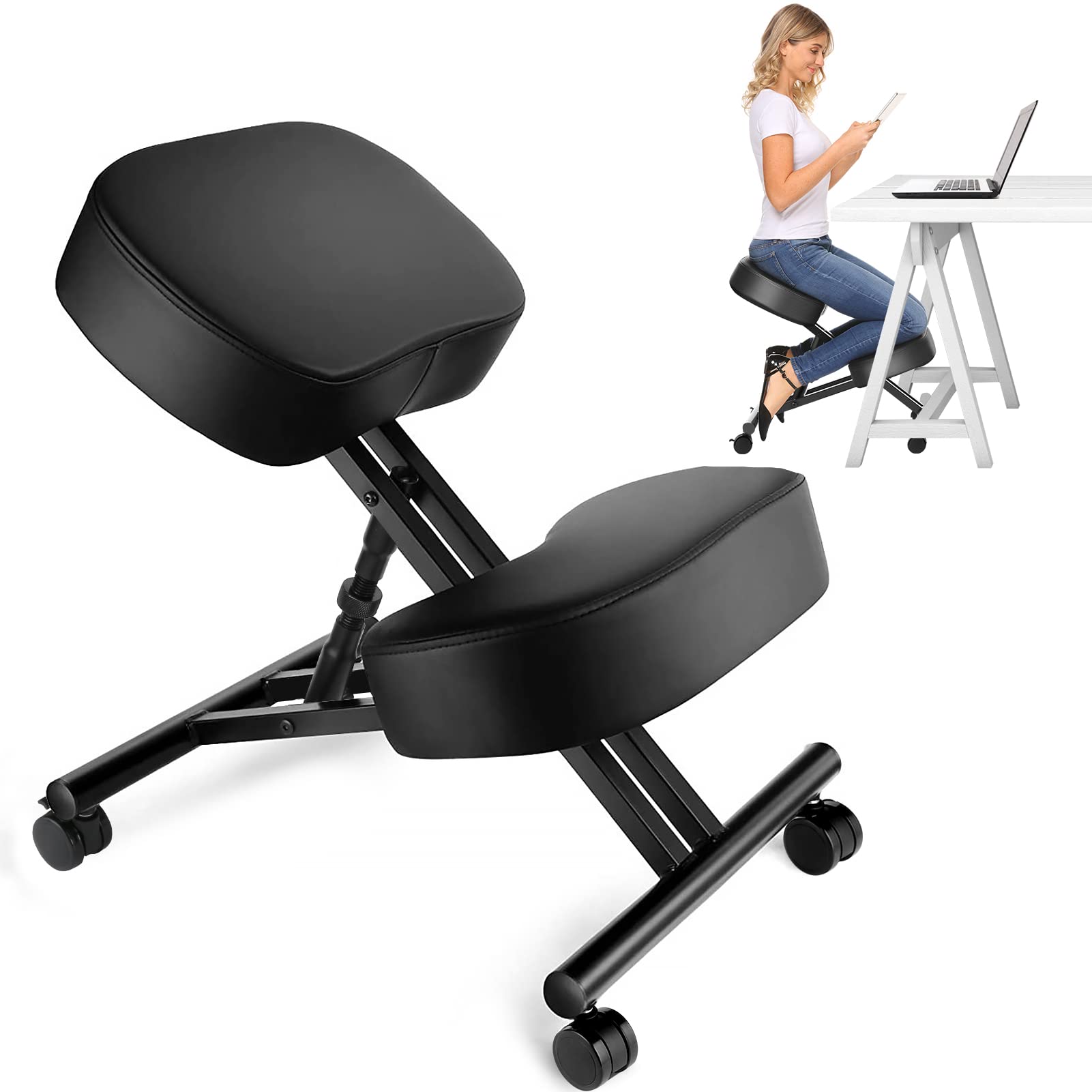 Office Furniture Ergonomic - Kursi Berlutut Ergonomis untuk Kantor, Bangku