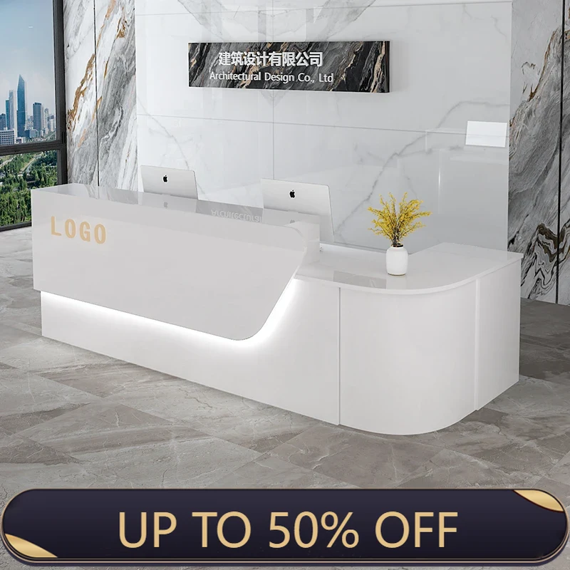 Office Furniture Usa - Meja Resepsionis Mewah untuk Penyimpanan, Desain