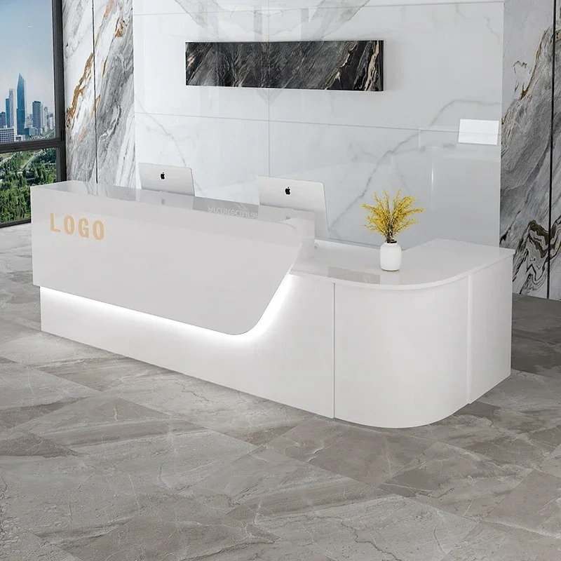 Office Furniture Usa - Meja Resepsionis Mewah untuk Penyimpanan, Desain