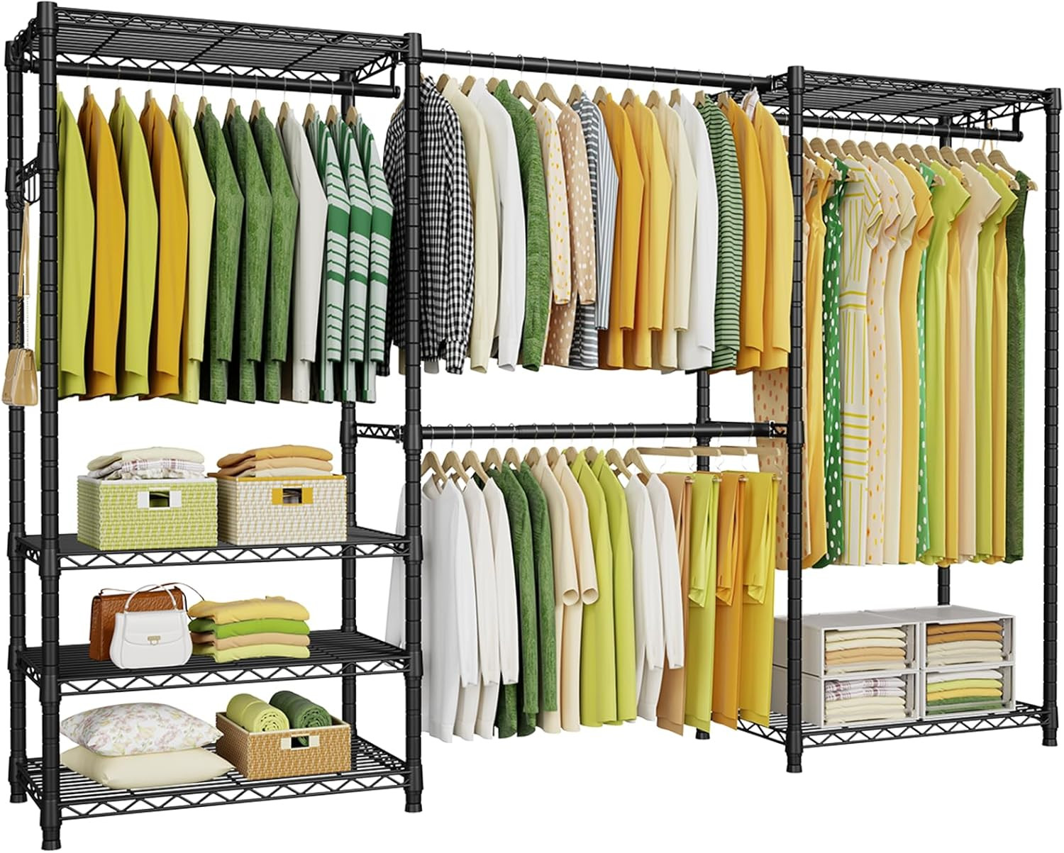 Coat Rack Standing - Sistem Lemari Tahan Banting, Rak Pakaian