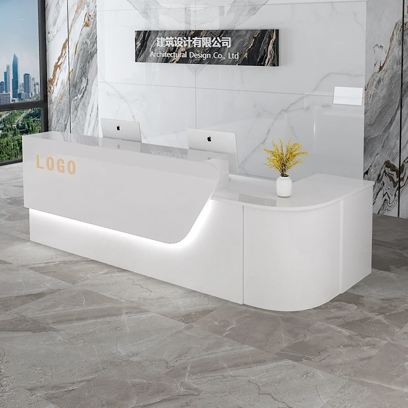 Office Furniture Usa - Meja Resepsionis Mewah untuk Penyimpanan, Desain