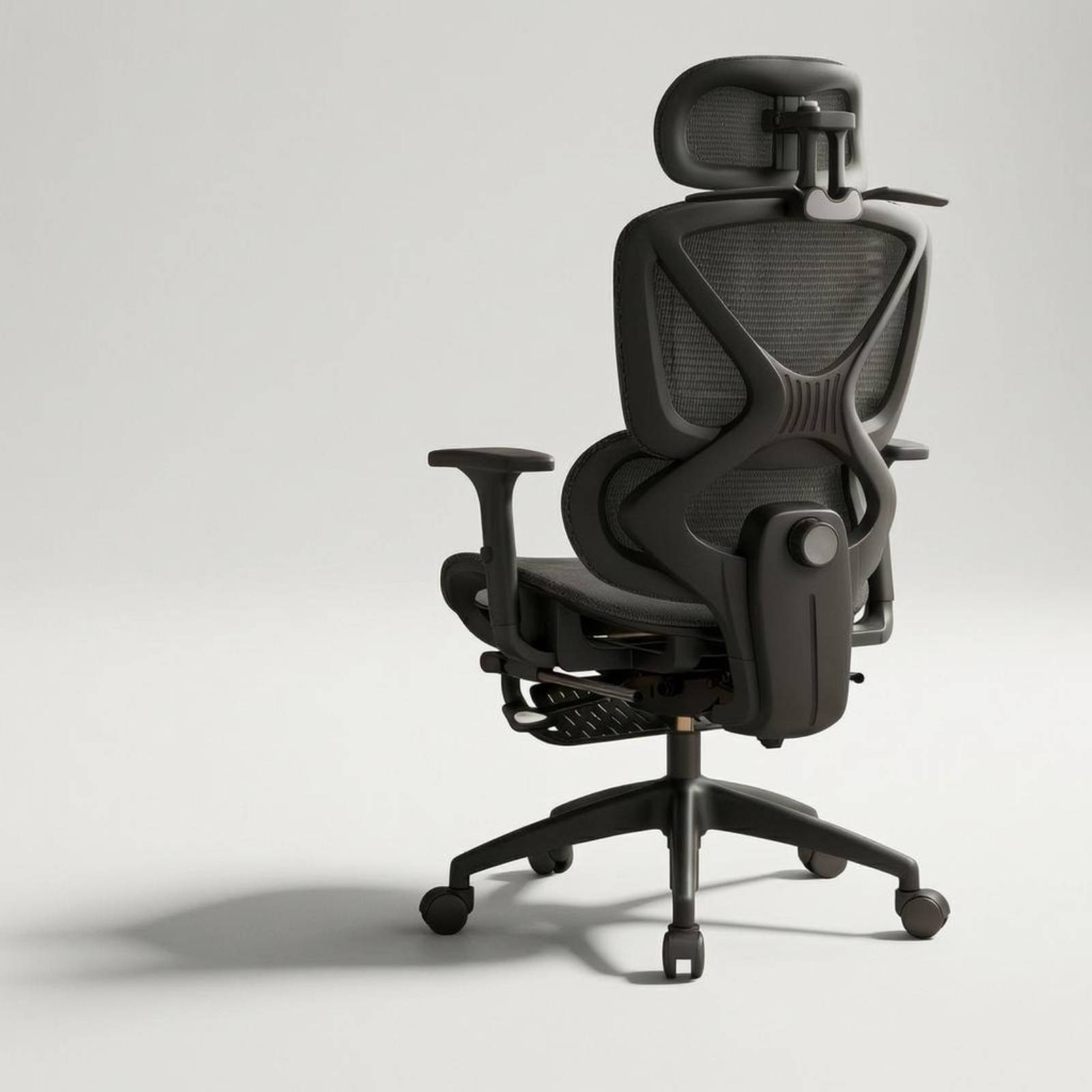Work Office Furniture - Kursi Putar Sandaran Tinggi dengan Sandaran