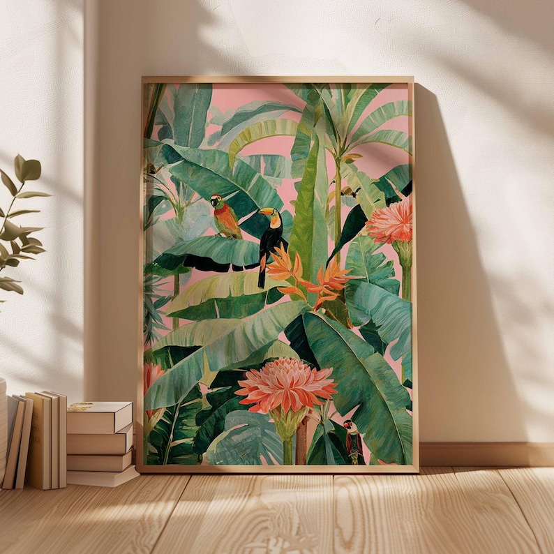 1 Buah Poster Kanvas Tropis Re - Office Furniture Loft ulasan dan harga