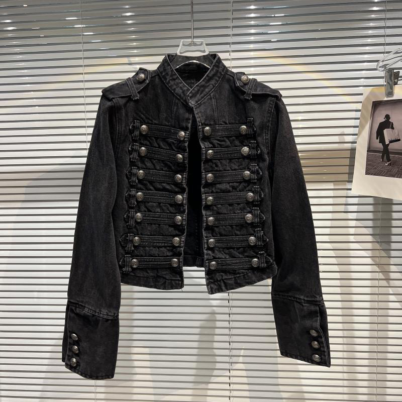 Jaket Denim Pendek Wanita Mode - Coat Rack Standing ulasan dan harga