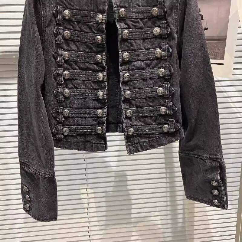 Jaket Denim Pendek Wanita Mode - Coat Rack Standing ulasan dan harga