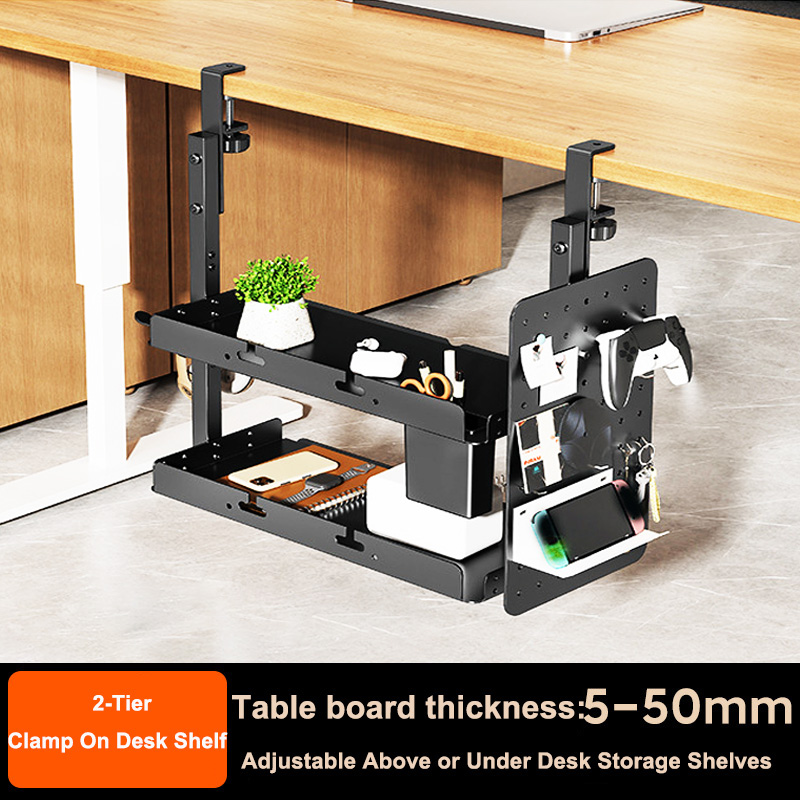 Rak Penyimpanan 2 Tingkat 14 I - Gaming Desk With Hutch ulasan dan harga