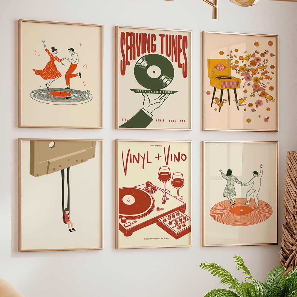 1 Buah Poster Kanvas Musik Ant - Office Furniture Loft ulasan dan harga