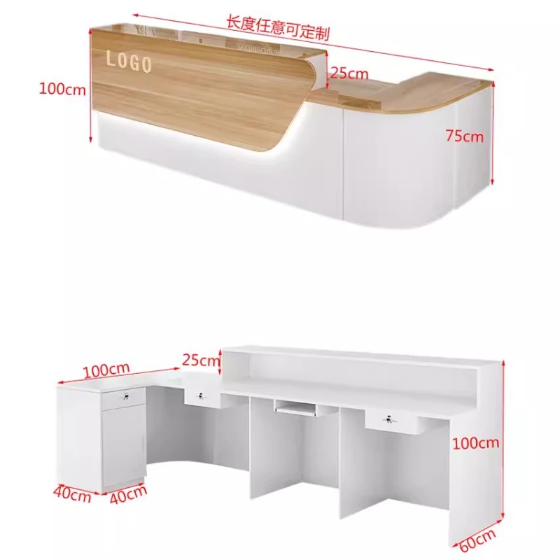 Meja Resepsionis Mewah dengan  - Office Furniture Usa ulasan dan harga