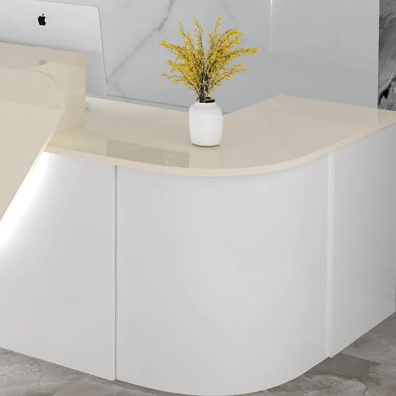 Meja Resepsionis Mewah Modern  - Office Furniture Usa ulasan dan harga
