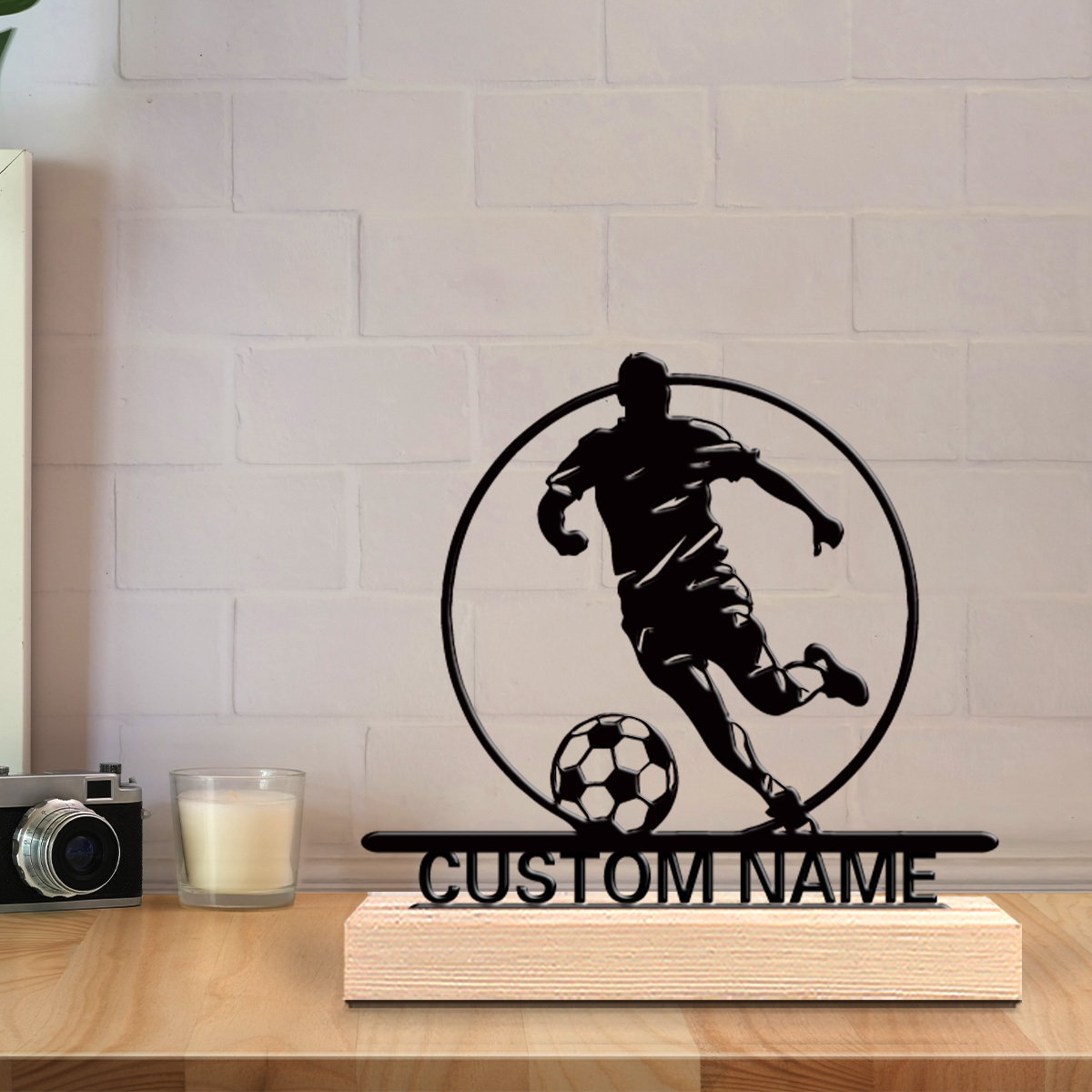 Patung Logam Pemain Sepak Bola - Office Furniture Brands ulasan dan harga