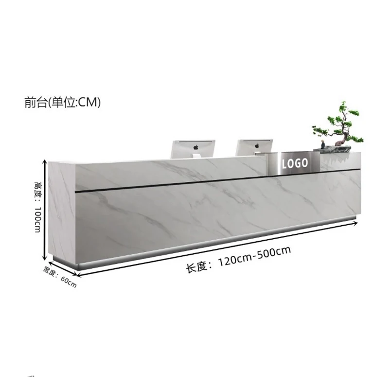 Meja Resepsionis Gaya Mewah Mo - Office Furniture Usa ulasan dan harga