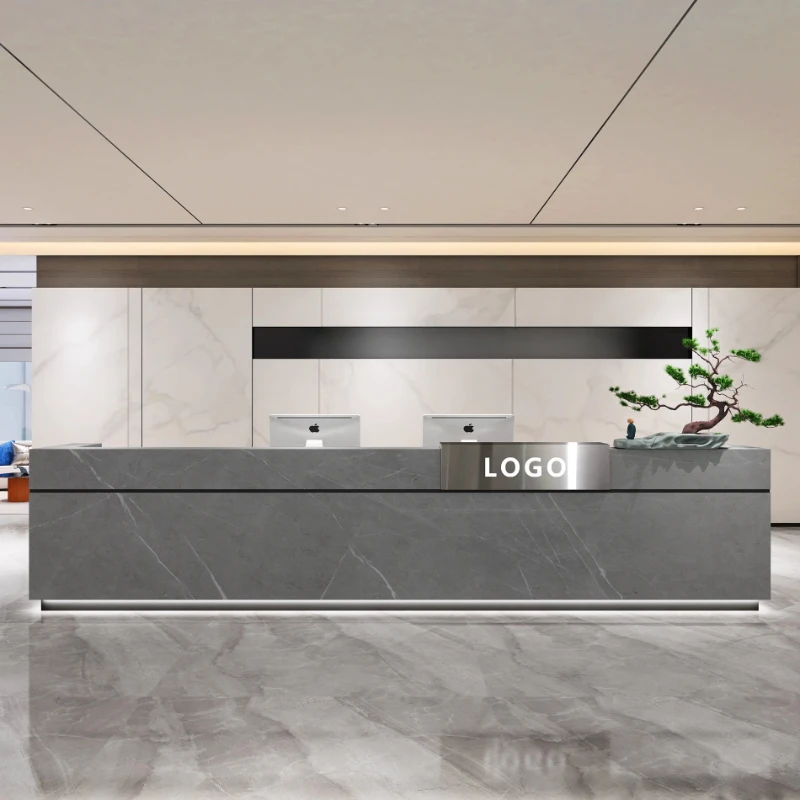 Meja Resepsionis Gaya Mewah Mo - Office Furniture Usa ulasan dan harga
