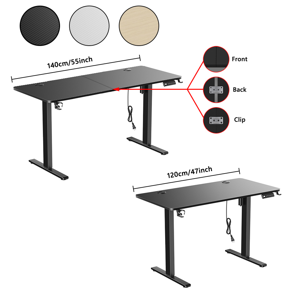 Meja Kerja Elektrik yang Dapat - Gaming Desk With Hutch ulasan dan harga