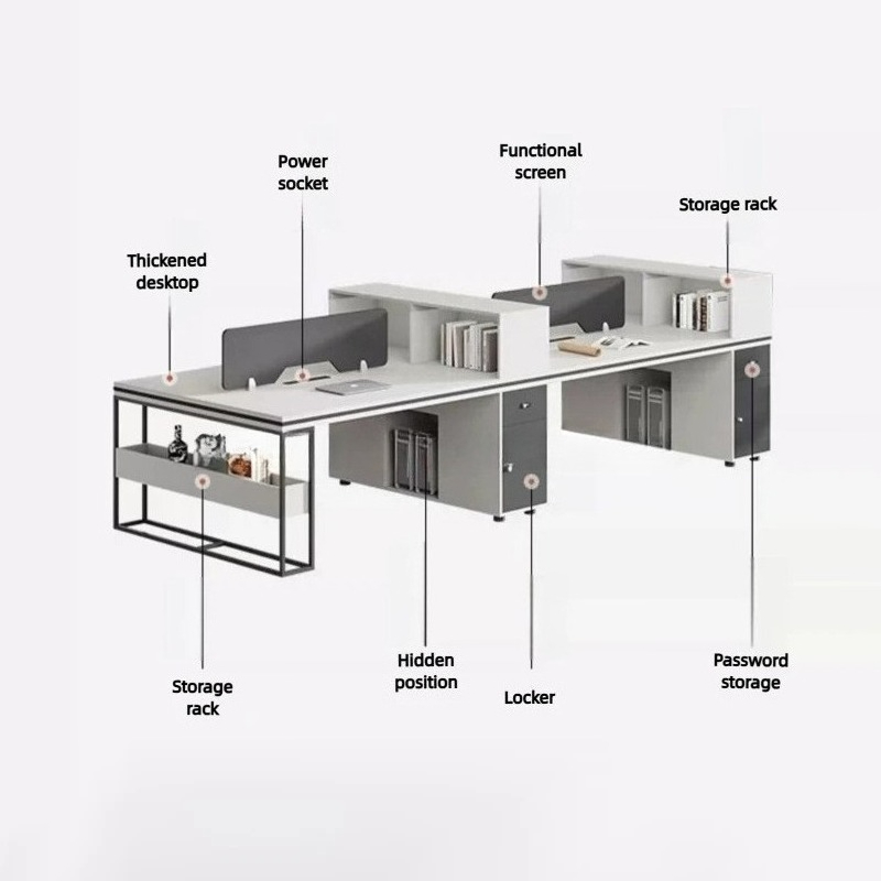 Set Meja dan Kursi Kerja Staf  - Work Office Furniture ulasan dan harga